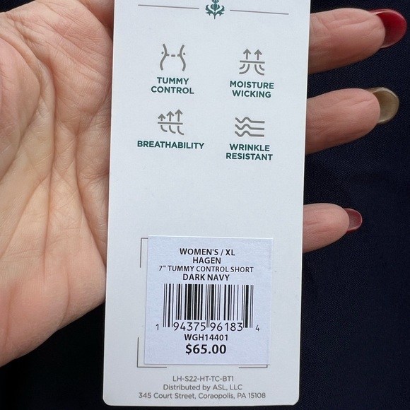 Lady Hagen Athletic Golf Dark Navy Shorts 7” Sz XL NWT - Picture 6 of 11